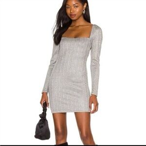 NBD x Revolve Lida Mini Dress in heathered grey size medium NWT